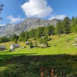 Baite recuperate a monte dell'Alpe Devero
